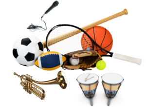 Sportartikelen en muziekinstrumenten